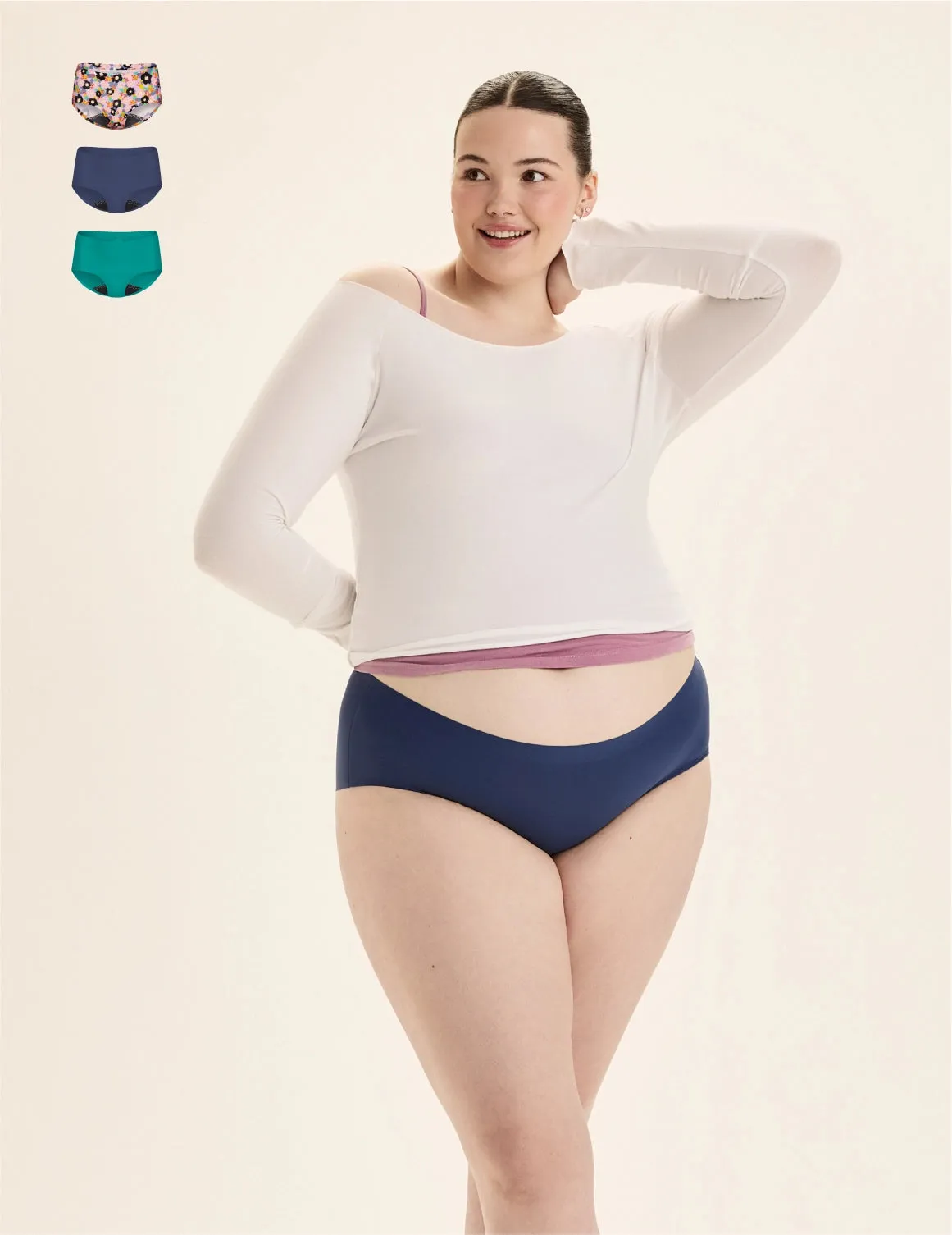 Teen Leakproof UltraThin No-Show Boyshort 3-Pack - Kit