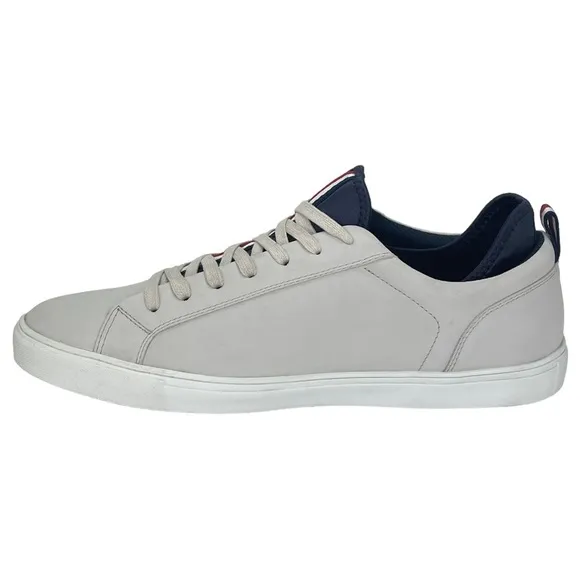 Tommy Hilfiger McNeil Cream Faux Leather Mens Sneakers 12M