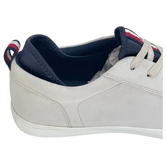 Tommy Hilfiger McNeil Cream Faux Leather Mens Sneakers 12M