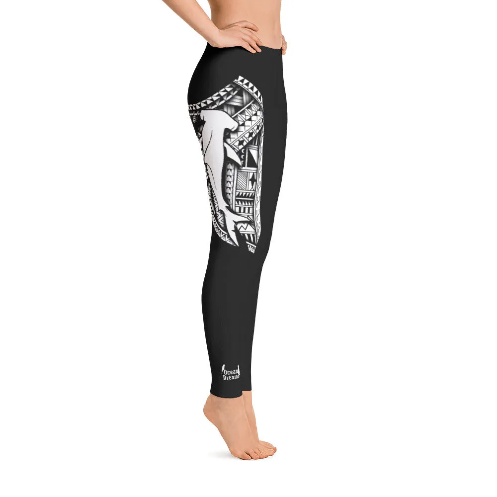Tribal Hammerhead Leo Pugram Leggings