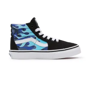 VANS UY SK8-Hi (CAMO FLAME) BLACK/Ice Flame