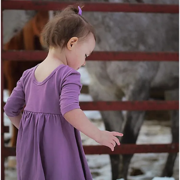 Vintage Violet Twirl Dress