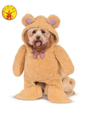 Walking Teddy Bear Pet Costume Size L