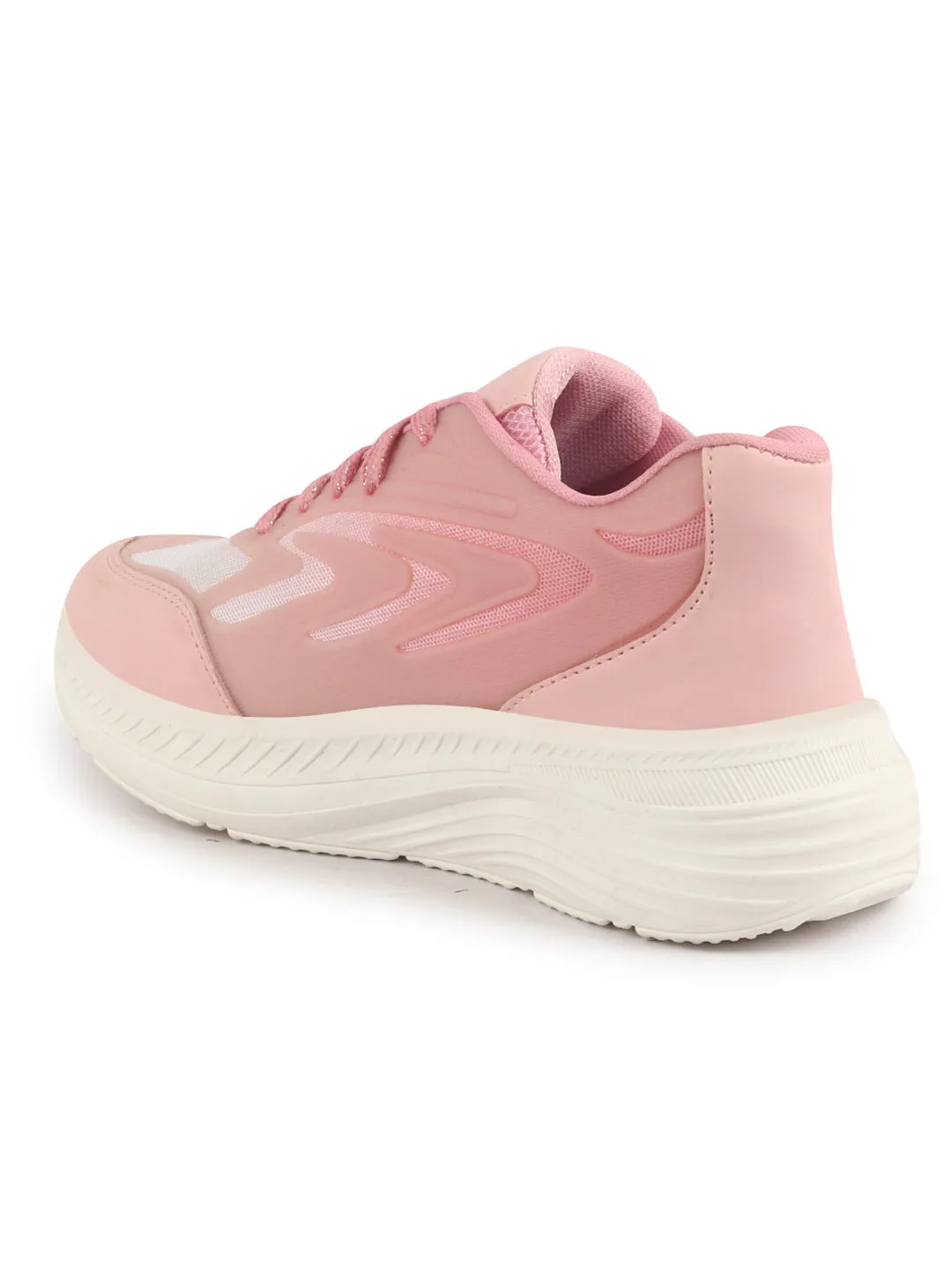 Women Glittery Shiny Chunky Casual Sneakers Lightweight and Comfortable Lace-Up Shoes Memory Cushioned Footbed Insole