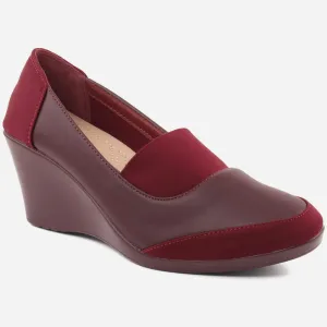 Women "SOHIER" Rounded Toe Wedge Moccasins