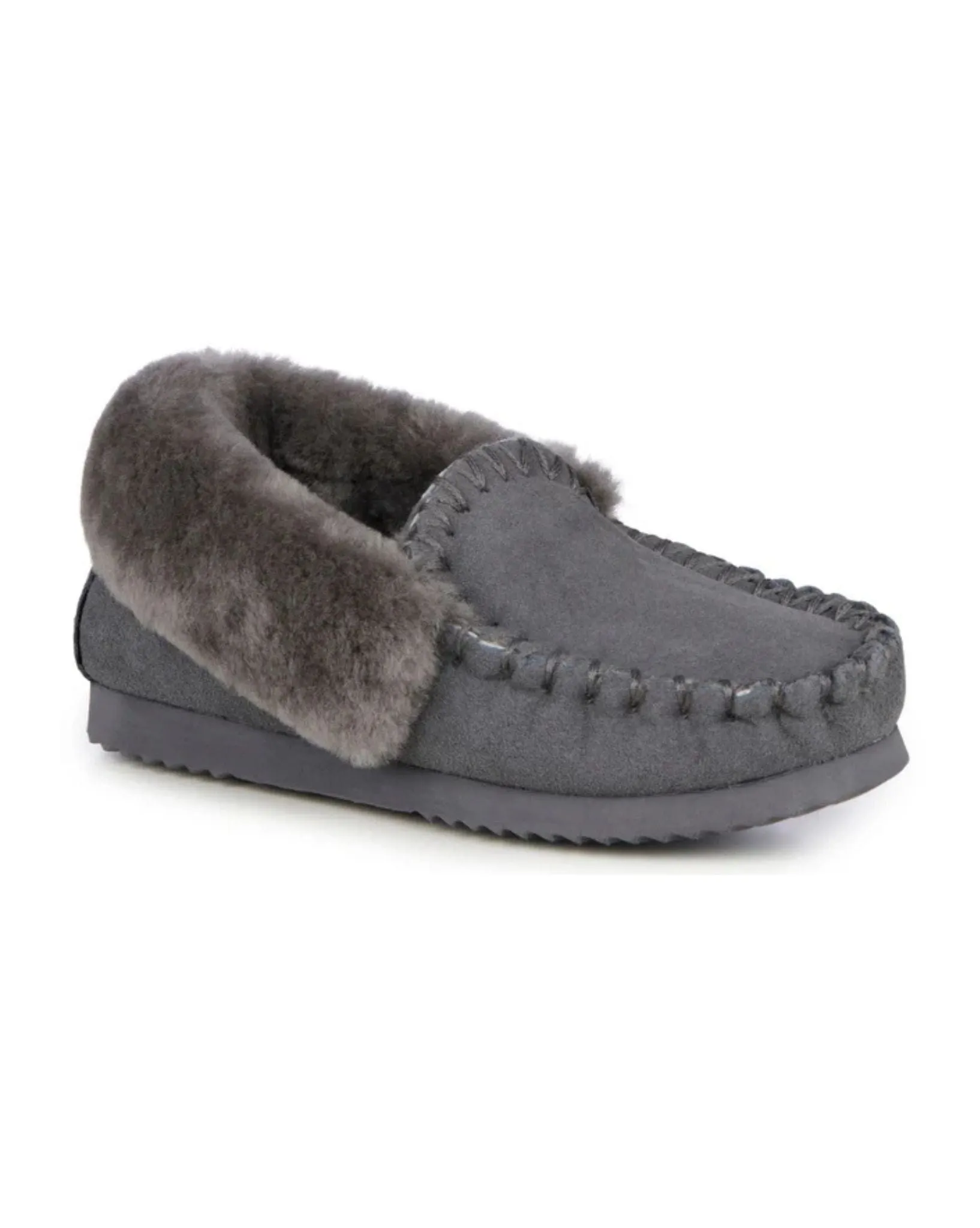 Womens Molly Moccasin - Charcoal I 6